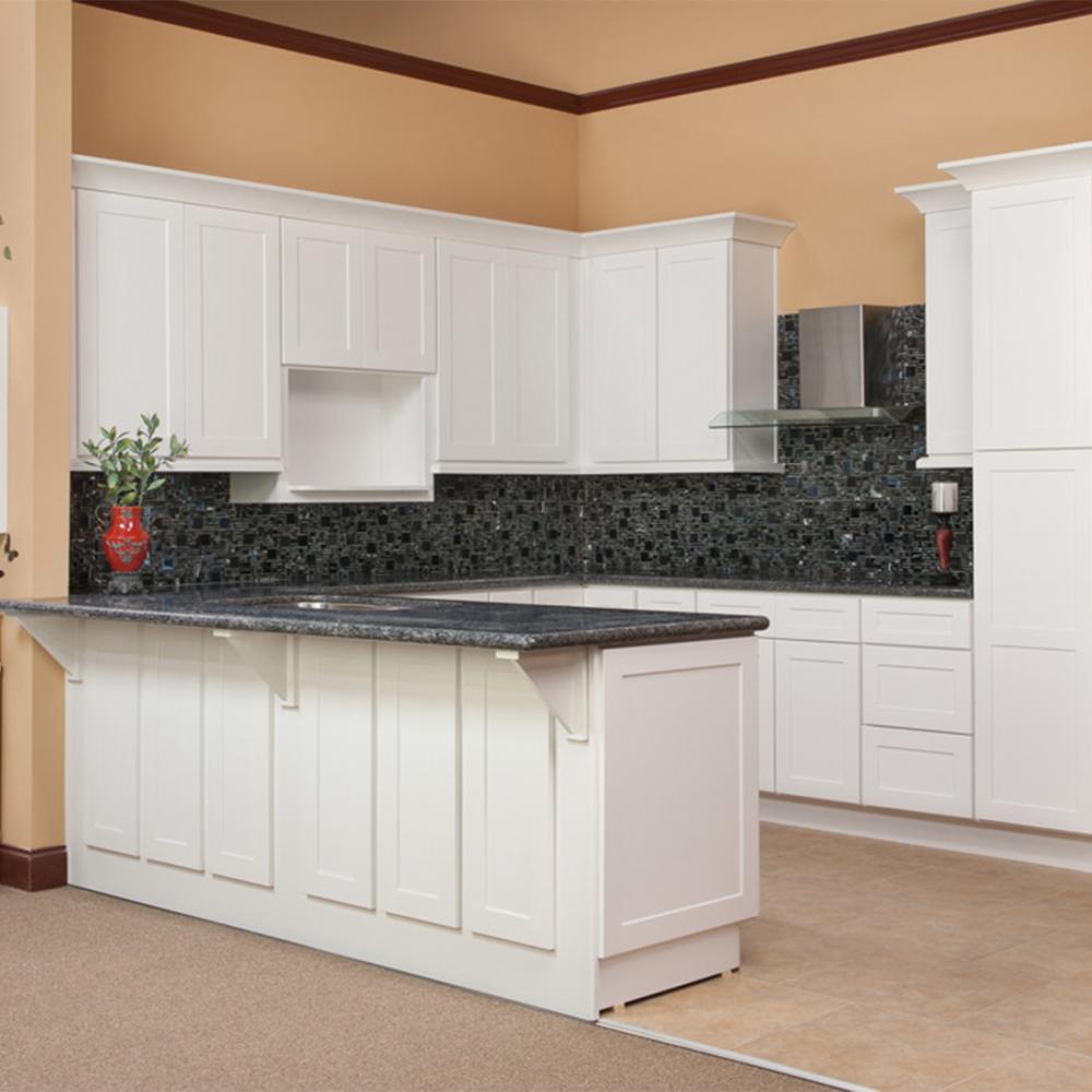 High end shaker kitchen cabinet with bar design1