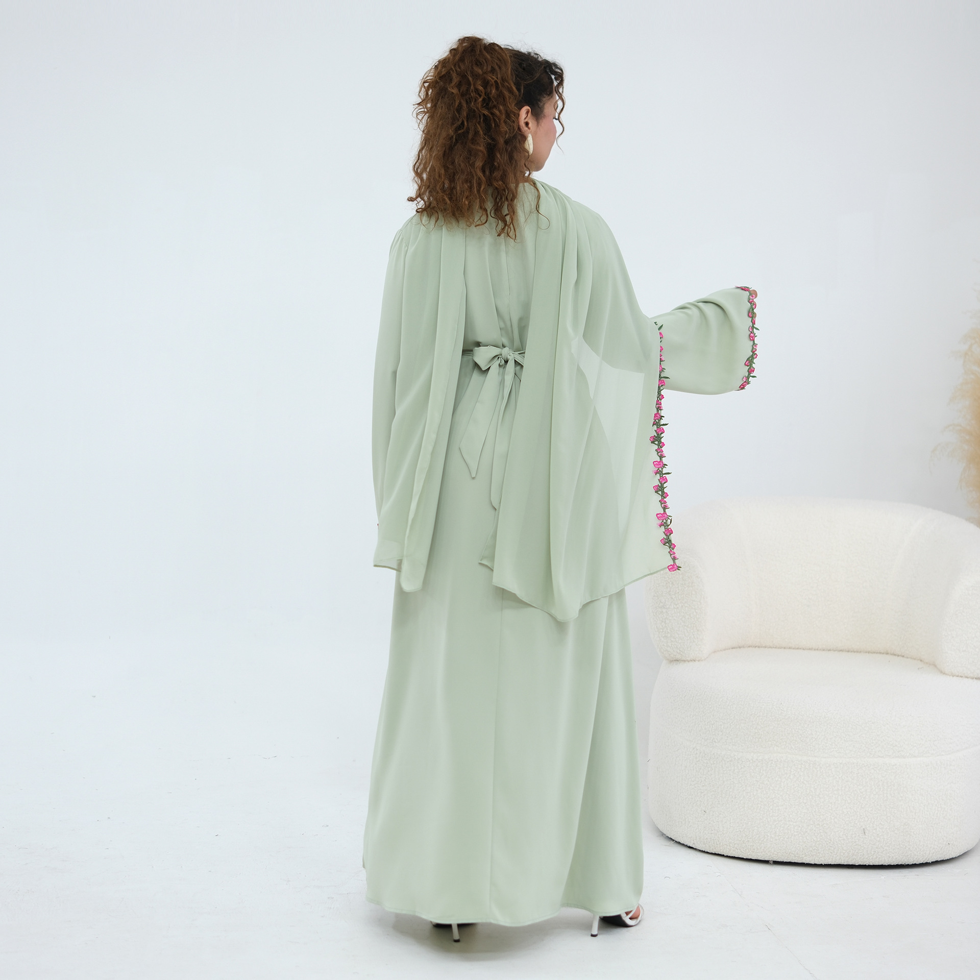Abaya Dress+Hijab Set 1355 (6) Abaya Dress+Hijab Set 1355 (6)