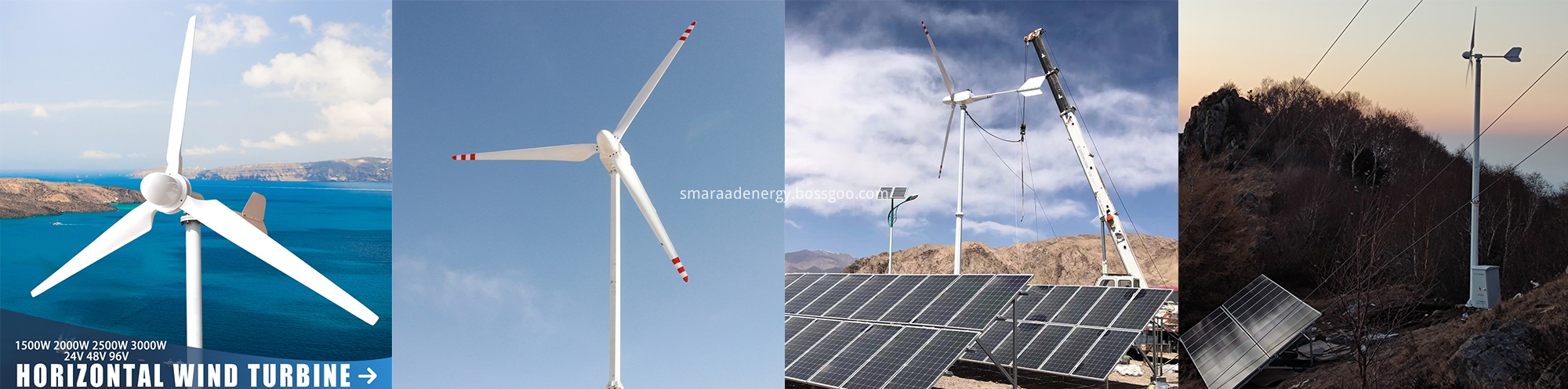 Horizontal K type wind turbines