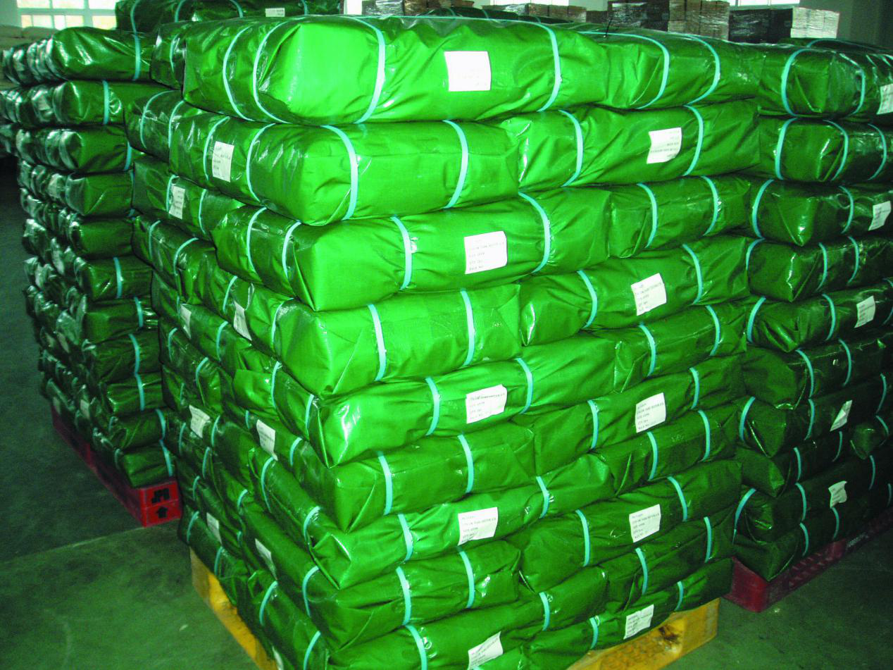 Green PE tarpaulin