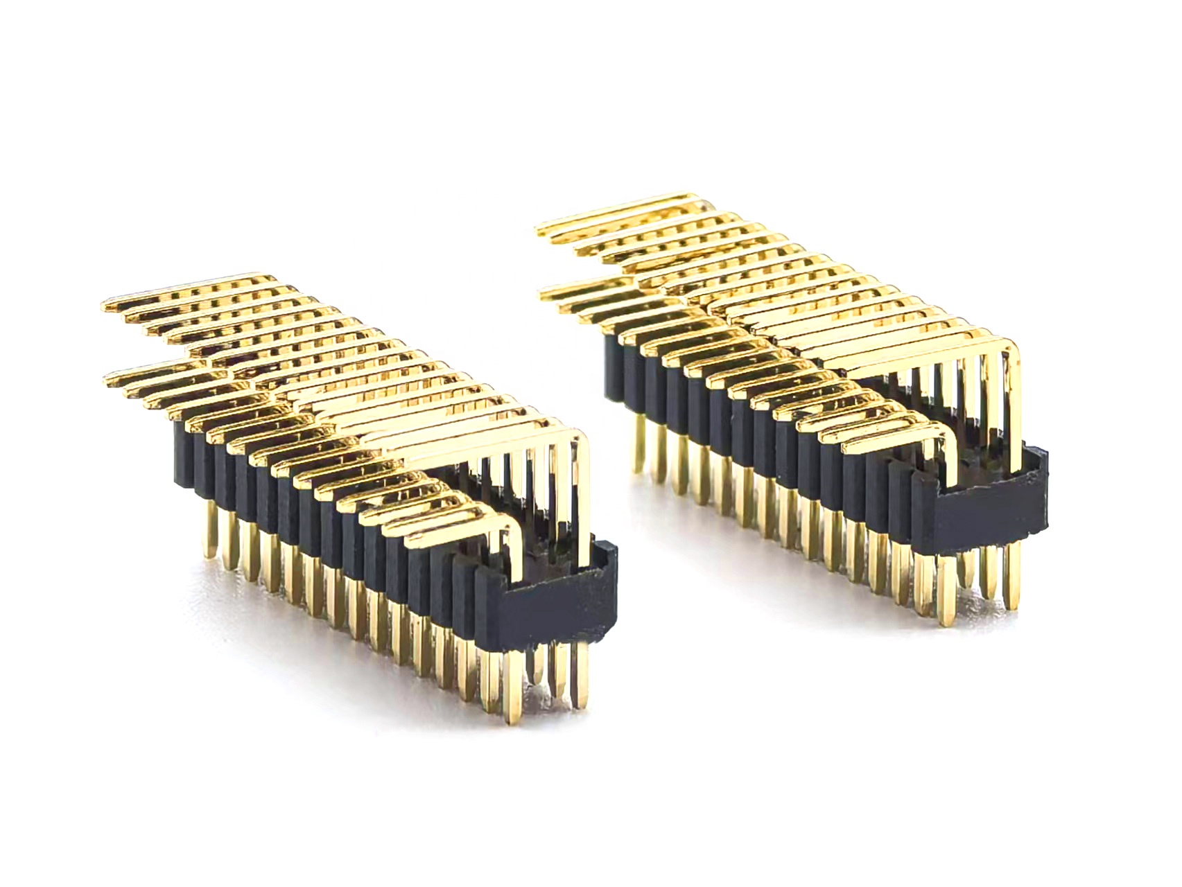 1.27mm Pitch Pin Header Connector Dual Row Right Angle SQ0.46mm H2.54mm 2*15P 1.27mm Pitch Pin Header Connector Dual Row Right Angle SQ0.46mm H2.54mm 2*15P