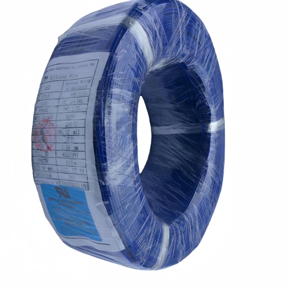 Silicone electrical wire BLUE UL3135 24# Silicone electrical wire BLUE UL3135 24#