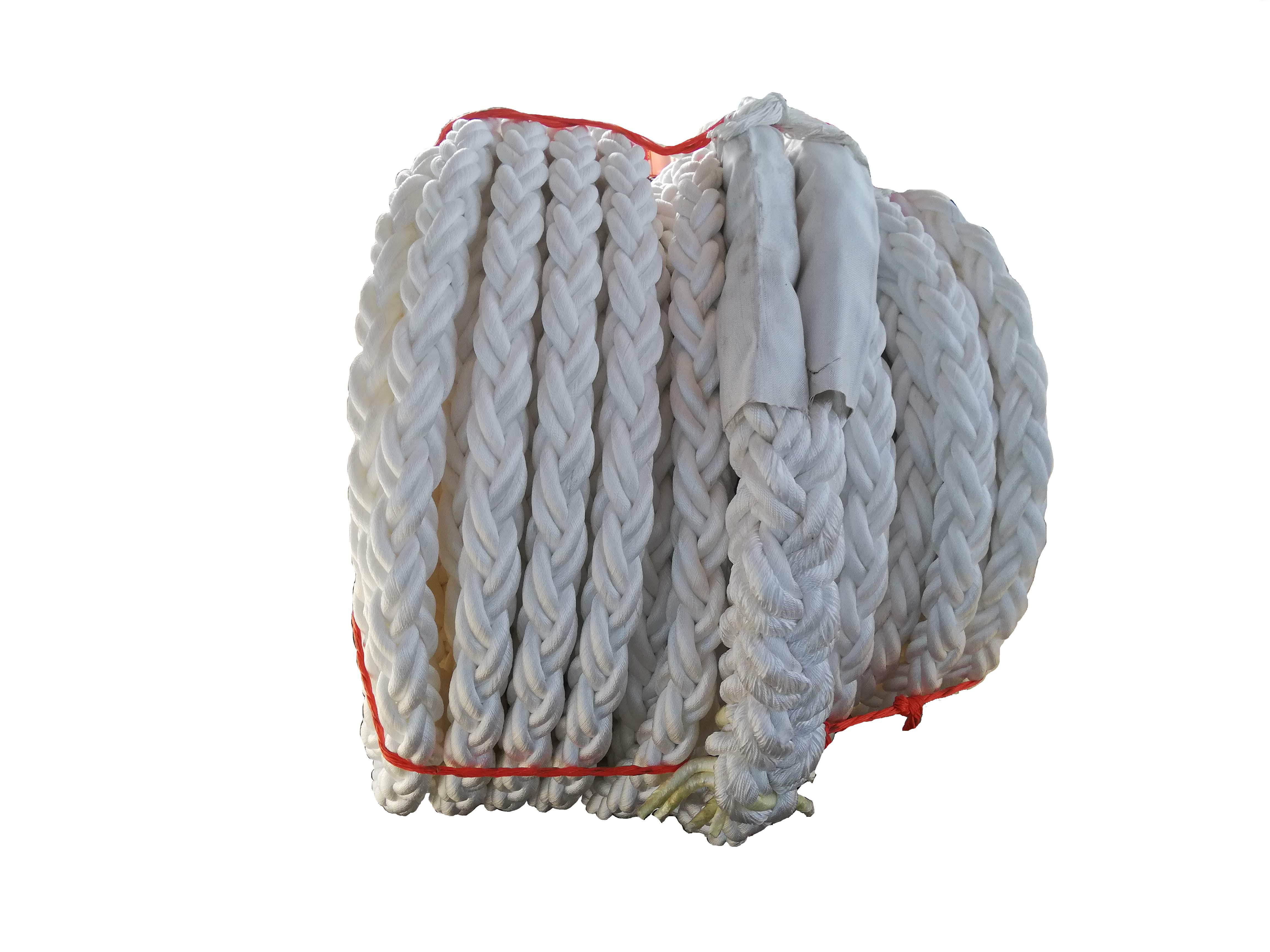 8-strand polypropylene filament rope