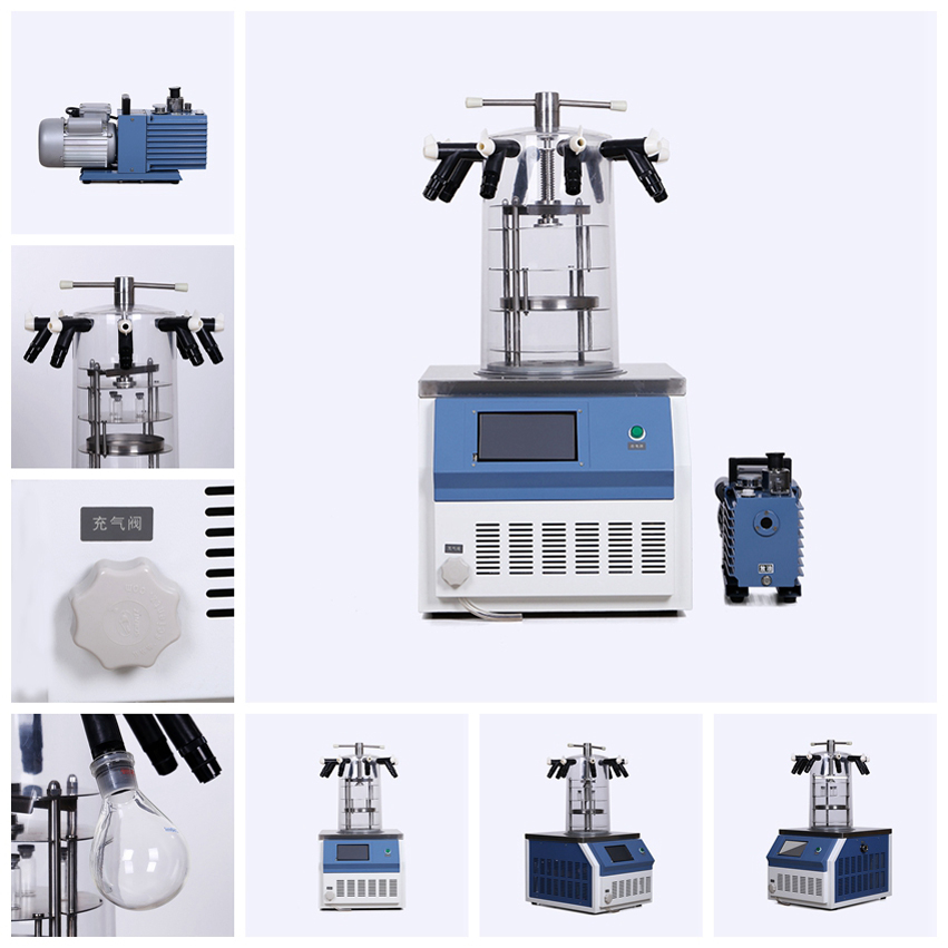 Laboratory Use Vacuum Mini Freeze Dryer Lyophilizer For Vial