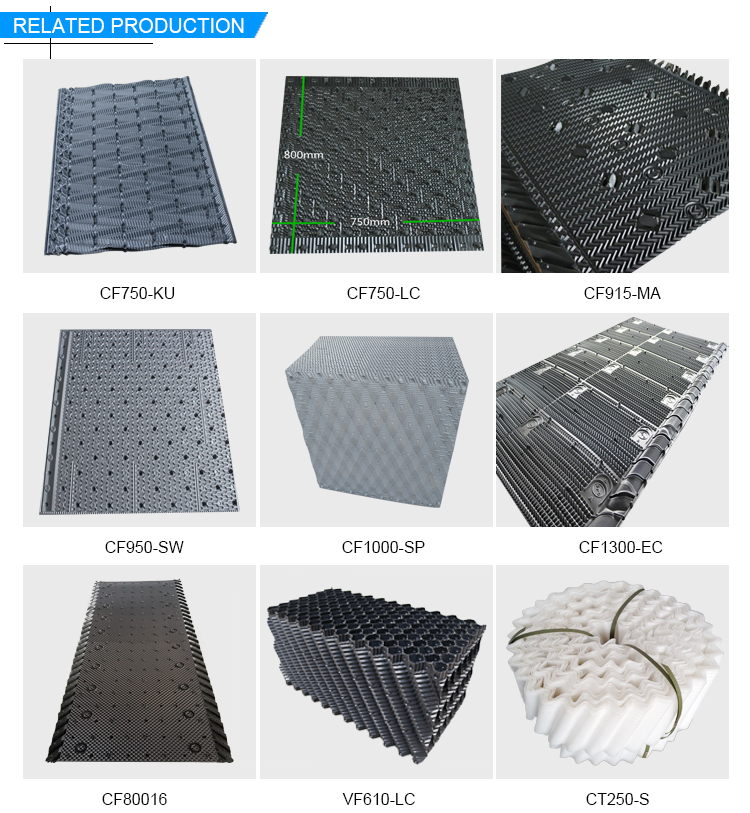 Different types of cooling tower fill