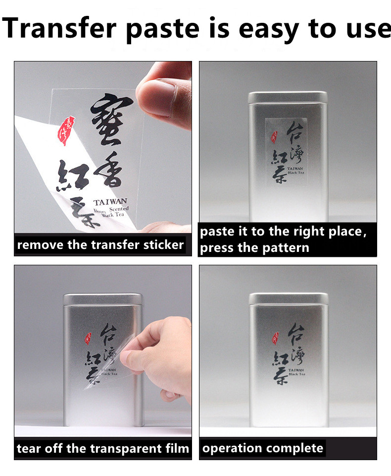 intruction of transfer sticker