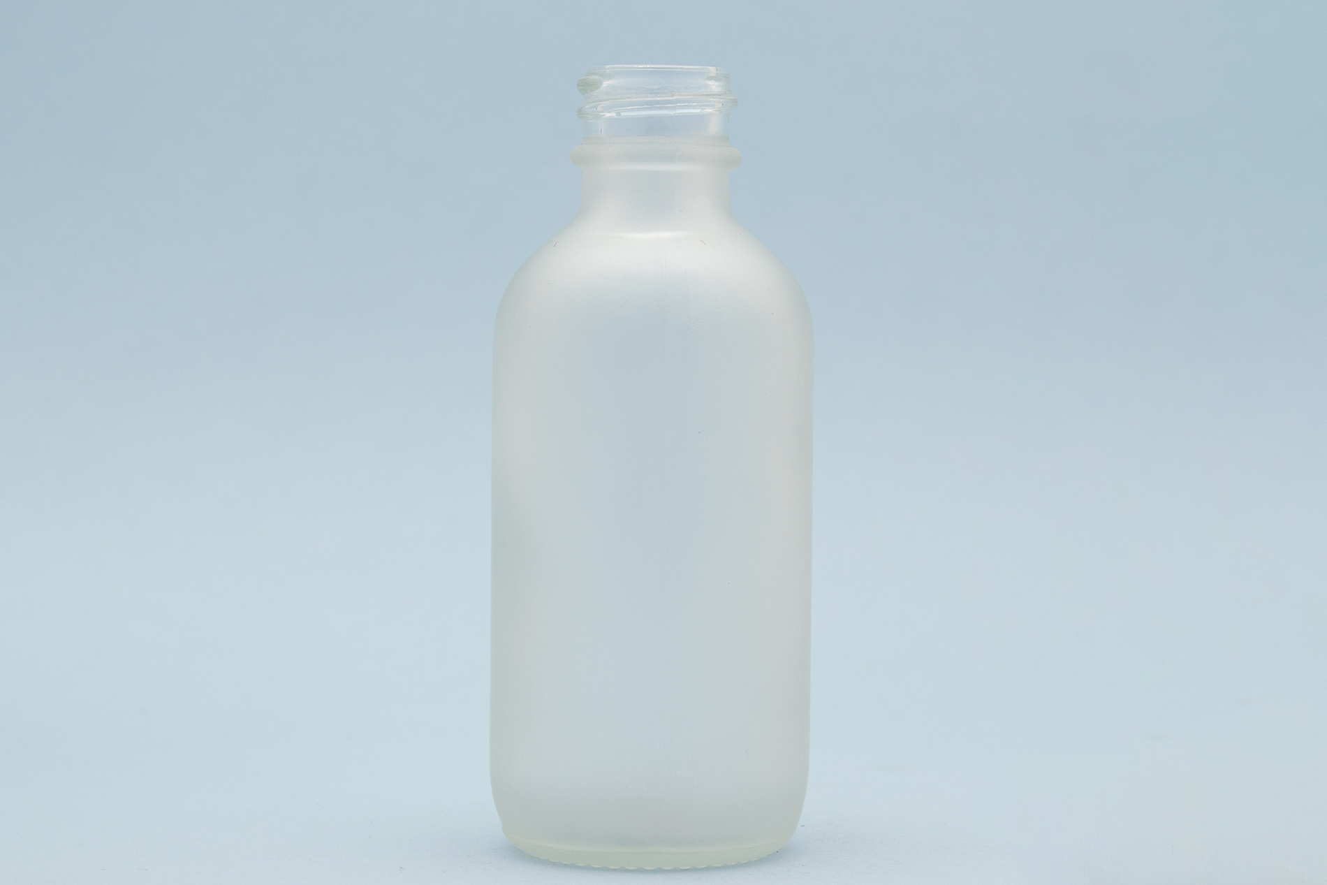 60 ml/2 oz Frosted Clear Glass Boston Round Bottles With 20/400 Neck 60 ml/2 oz Frosted Clear Glass Boston Round Bottles With 20/400 Neck