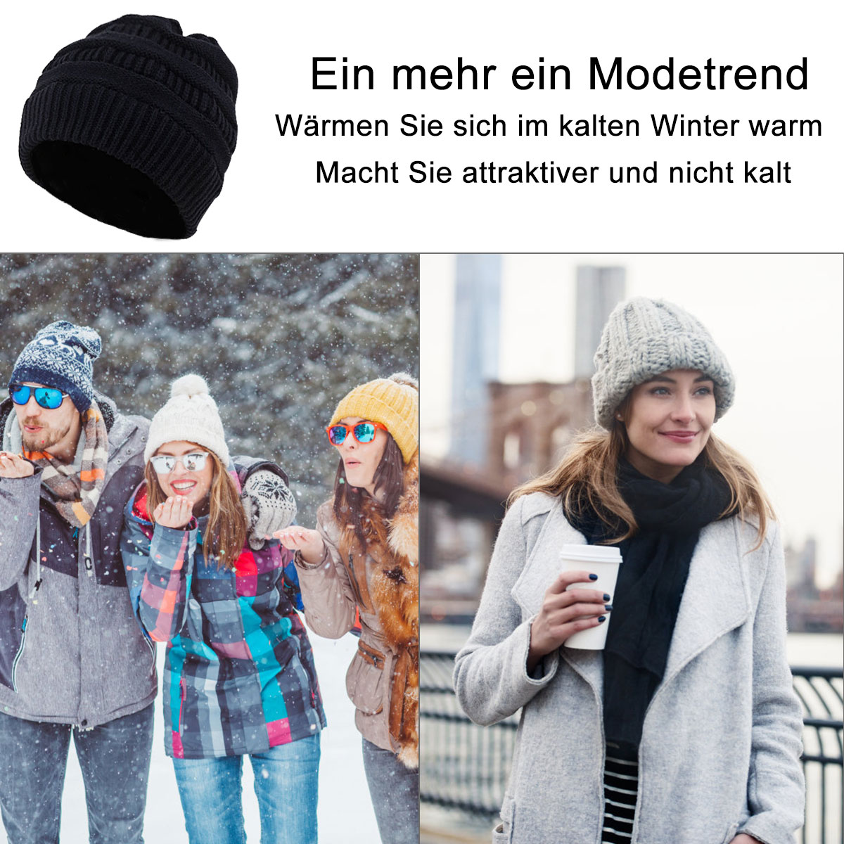 Frauen Strickmütze women knit hat