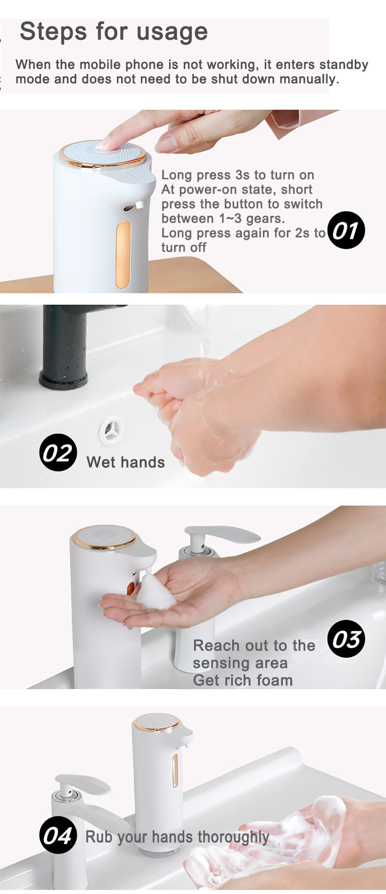S10 foam soap dispenser 790 S10 foam soap dispenser 790