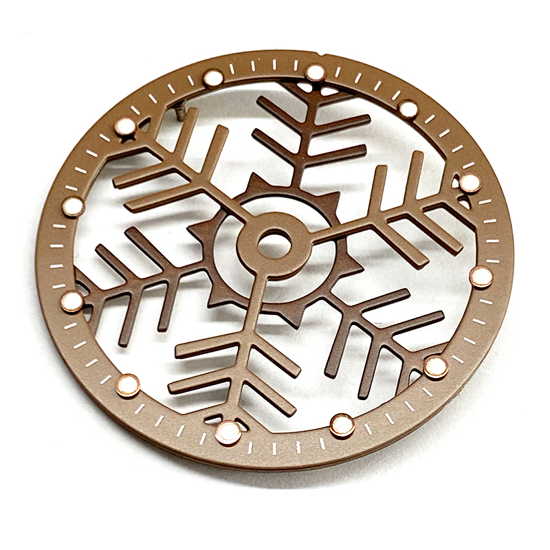 snowflake watch dial with painting word for waterproof watches snowflake watch dial with painting word for waterproof watches