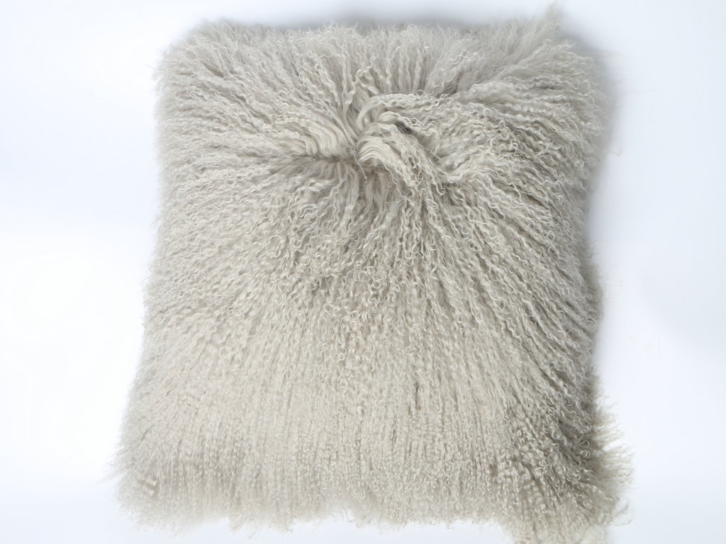 lamb fur cushion