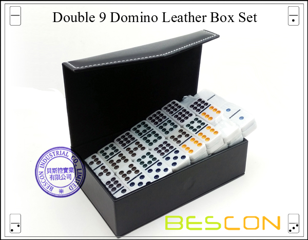 Double 9 Domino Leather Box Set Double 9 Domino Leather Box Set