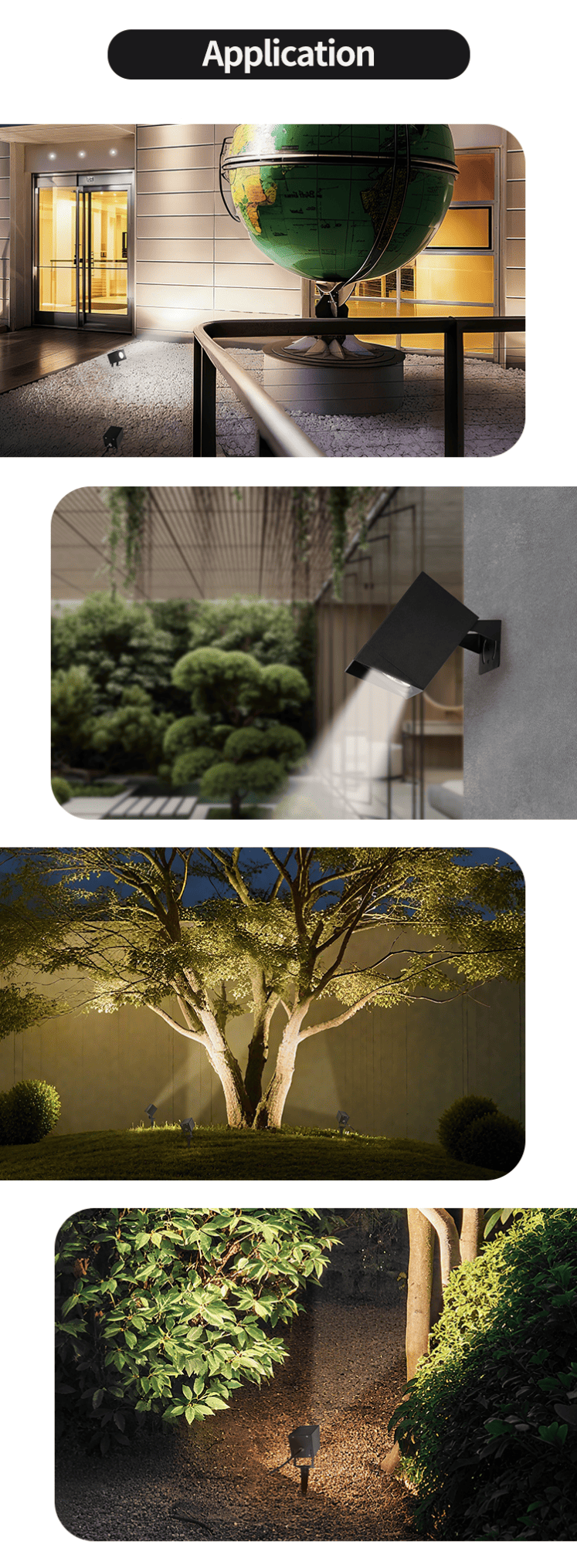 Garden Landscape Square Spike Light Garden Landscape Square Spike Light