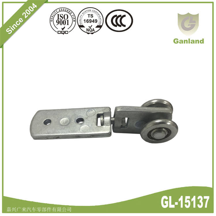 Rotatable double wheel roller Rotatable double wheel roller