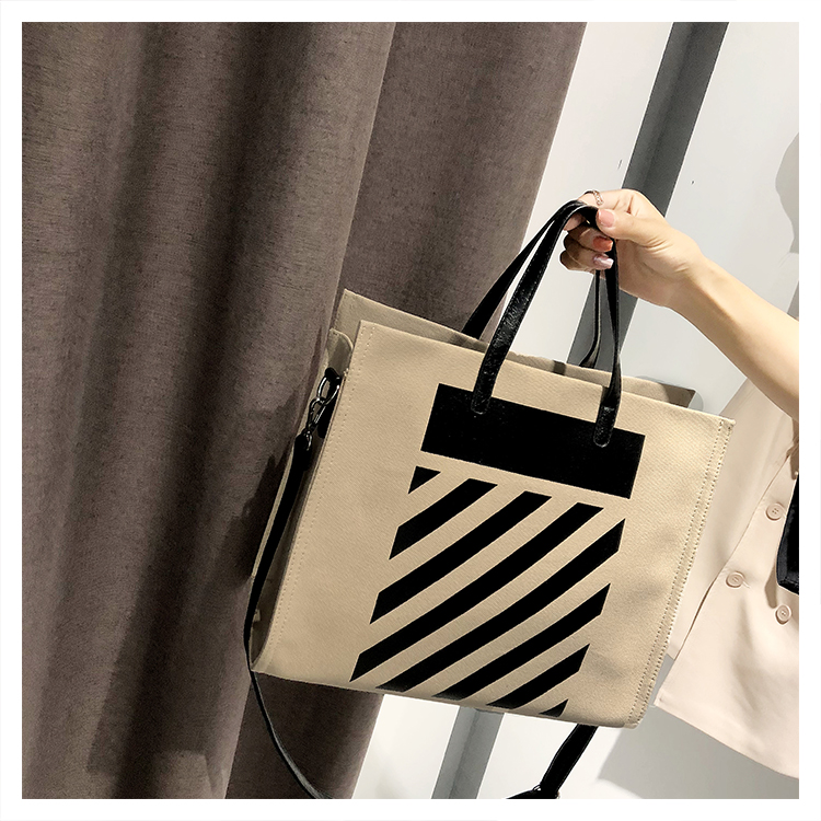 지퍼 캔버스 가방 Canvas Bag With Zipper