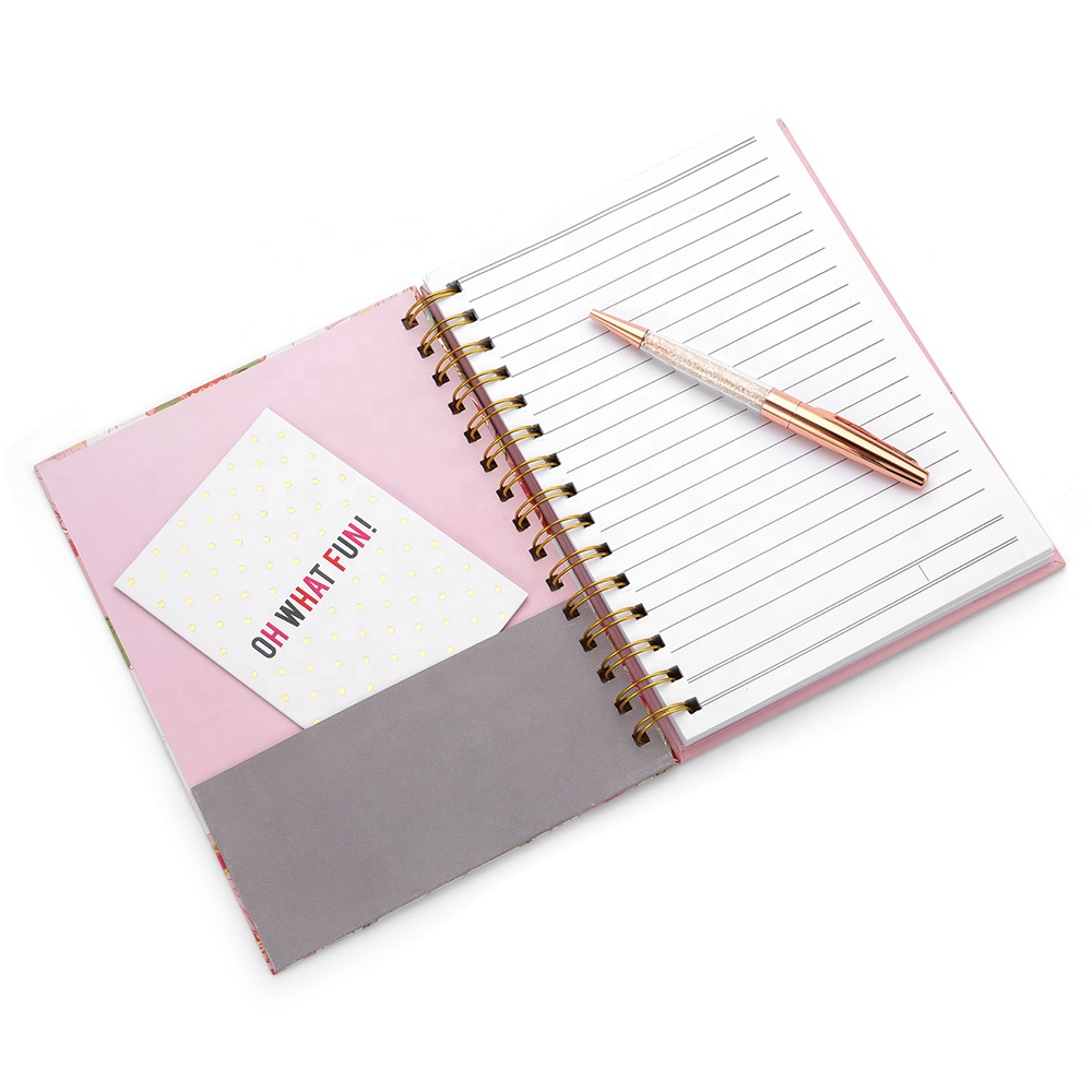 Personalised Premium Designed Writing Wholesale Stationery Customized Girls Pink Pocket A5 Spiral Journals Notebooks With Logo6 Personalised Premium Designed Writing Wholesale Stationery Customized Girls Pink Pocket A5 Spiral Journals Notebooks With Logo6
