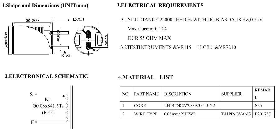 drum core inductor 