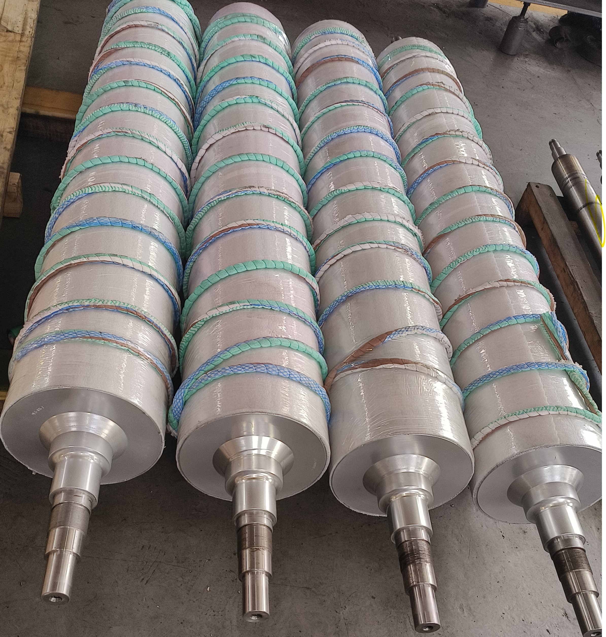 raw foil machine winding roller raw foil machine winding roller