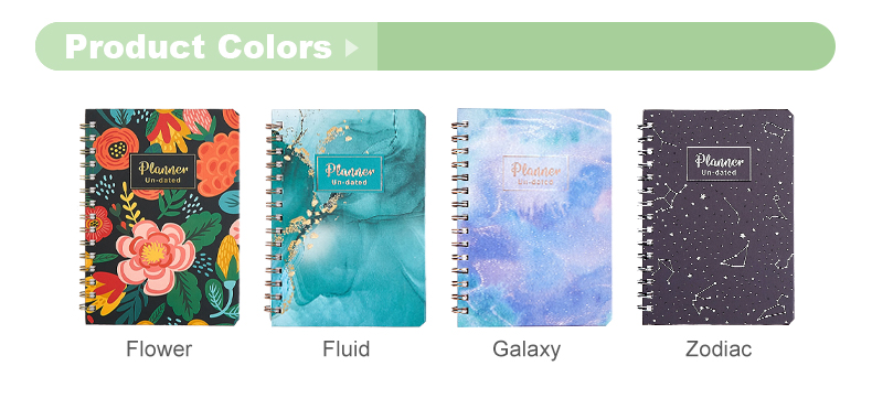 hardcover undated Spiral planner15 hardcover undated Spiral planner15