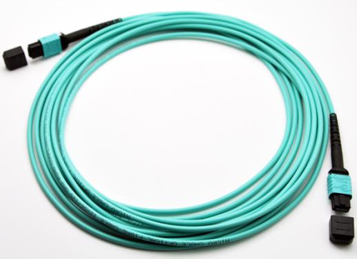 High Density Low Loss MPO-MPO 12 Core OM3 Fiber Patch Cables