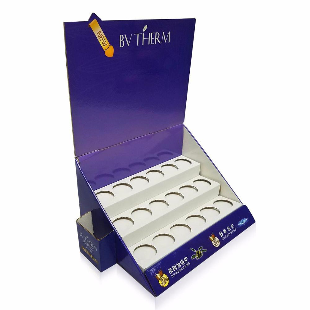 Scatola di visualizzazione di rossetto ondulato viola di alta qualità High Quality Purple Corrugated Lipstick Display Box