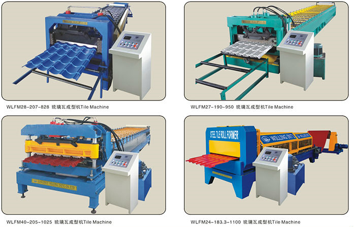 glazed tile roof sheet roll forming machine