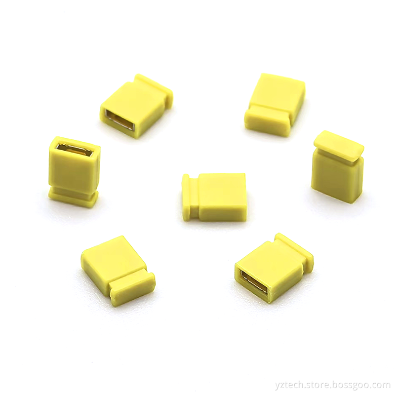 2.54 Fireproof Yellow Closed Circuit Cap Short Circuit Cap 2.54 Fireproof Yellow Closed Circuit Cap Short Circuit Cap