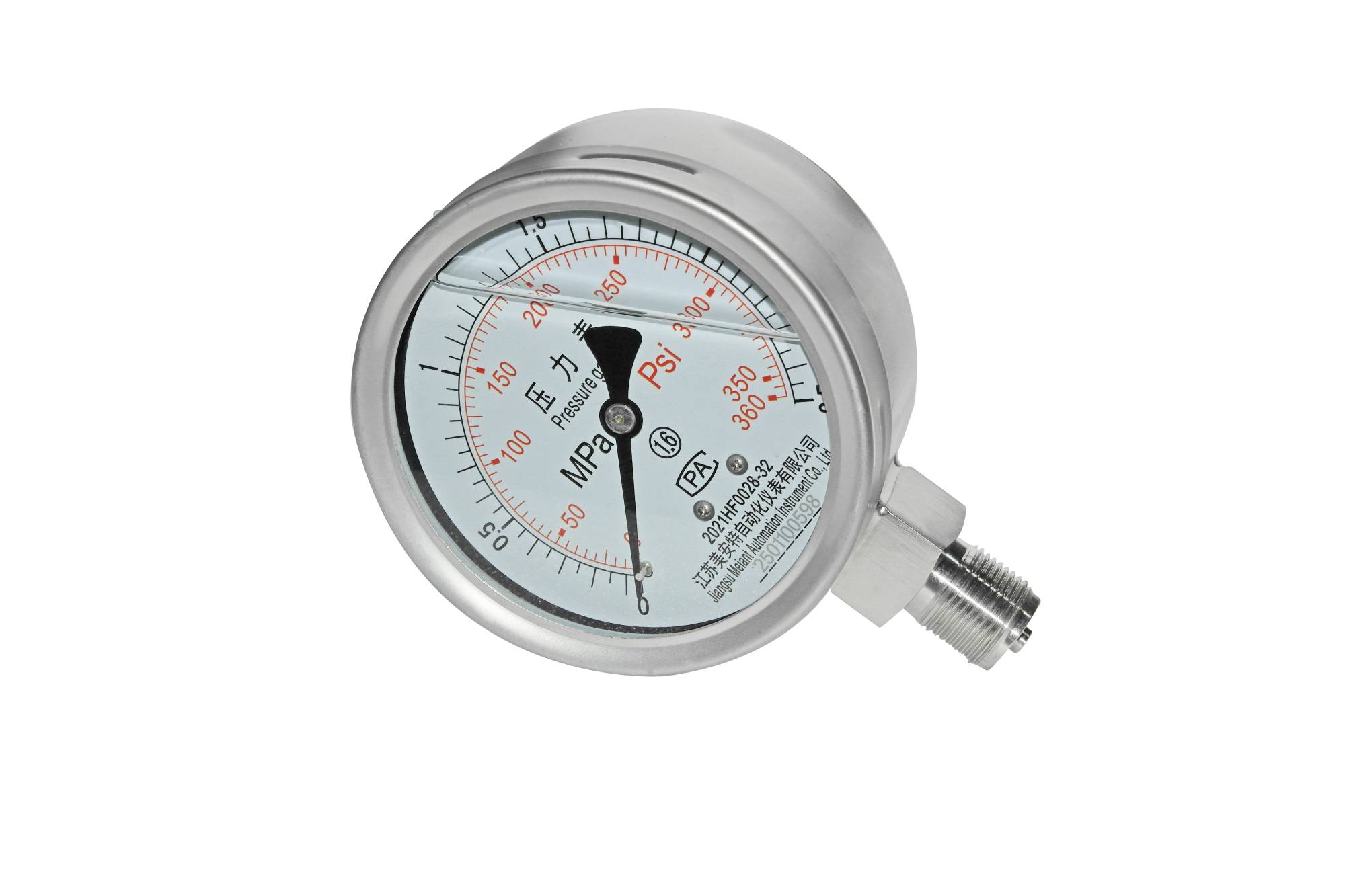 Stainless steel pressure gauge Stainless steel pressure gauge
