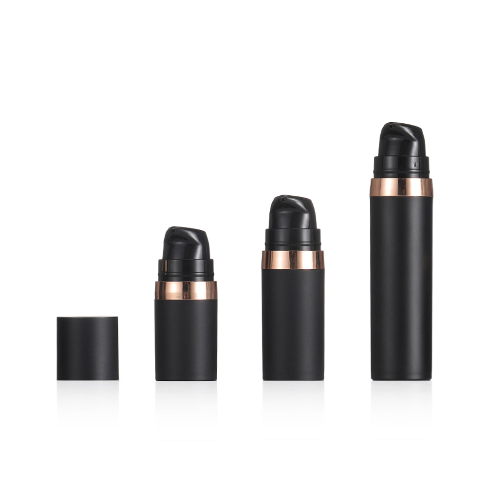 Good quality black plastic bottle cosmetic vacuum airless pump bottle1 Good quality black plastic bottle cosmetic vacuum airless pump bottle1