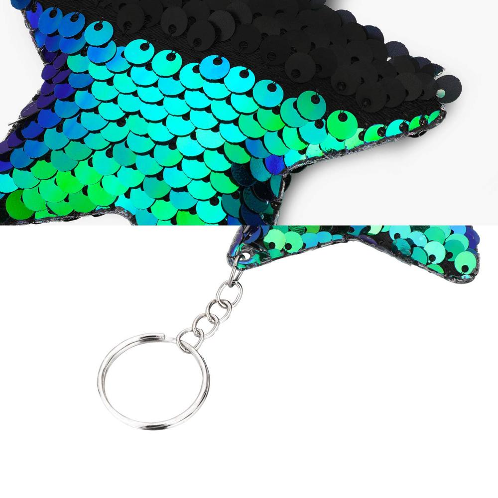 18 Pieces Reversible Mermaid Sequin Key Chain 2 18 Pieces Reversible Mermaid Sequin Key Chain 2