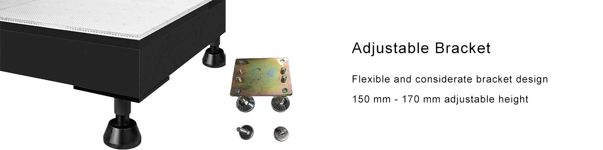 Adjustable bracket LED floor tile screen explanation Adjustable bracket LED floor tile screen explanation