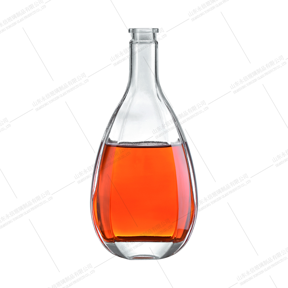 Flat Crystal White Glass Bottle supplier Flat Crystal White Glass Bottle supplier