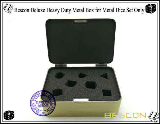 Bescon Deluxe Heavy Duty Metallbox für Metall Würfel Set Only-5 Bescon Deluxe Heavy Duty Metal Box for Metal Dice Set Only-5