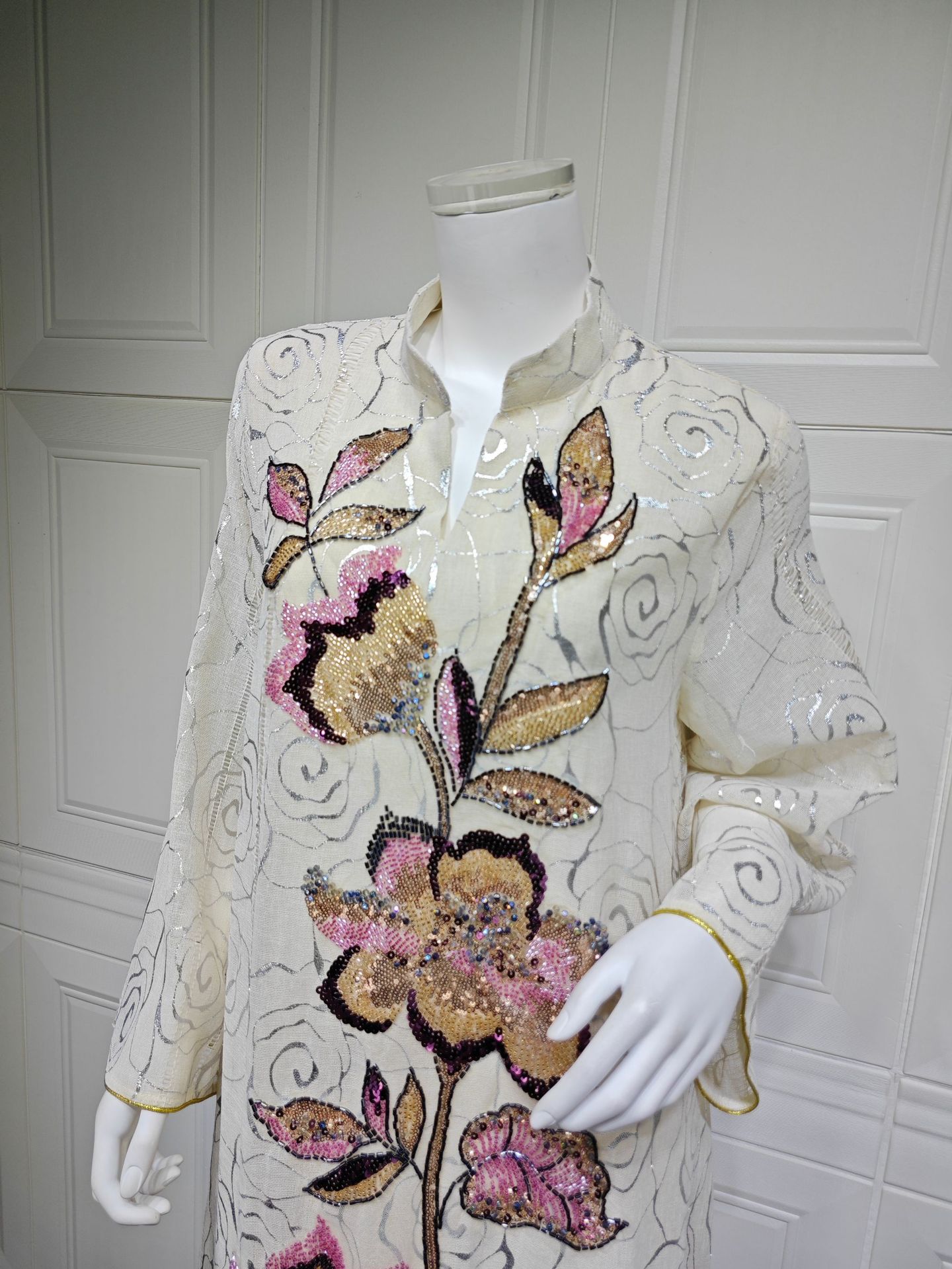 Beaded Abaya Jalabiya Dress AB564 (5) Beaded Abaya Jalabiya Dress AB564 (5)