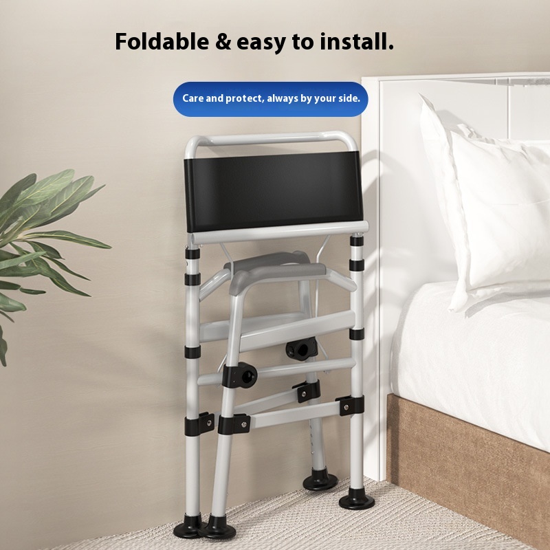 Bedroom Movable Toilet Project-Specific Rehabilitation Equipment for Bathing Portable Adult and Elderly Foldable Commode Chair4 Bedroom Movable Toilet Project-Specific Rehabilitation Equipment for Bathing Portable Adult and Elderly Foldable Commode Chair4