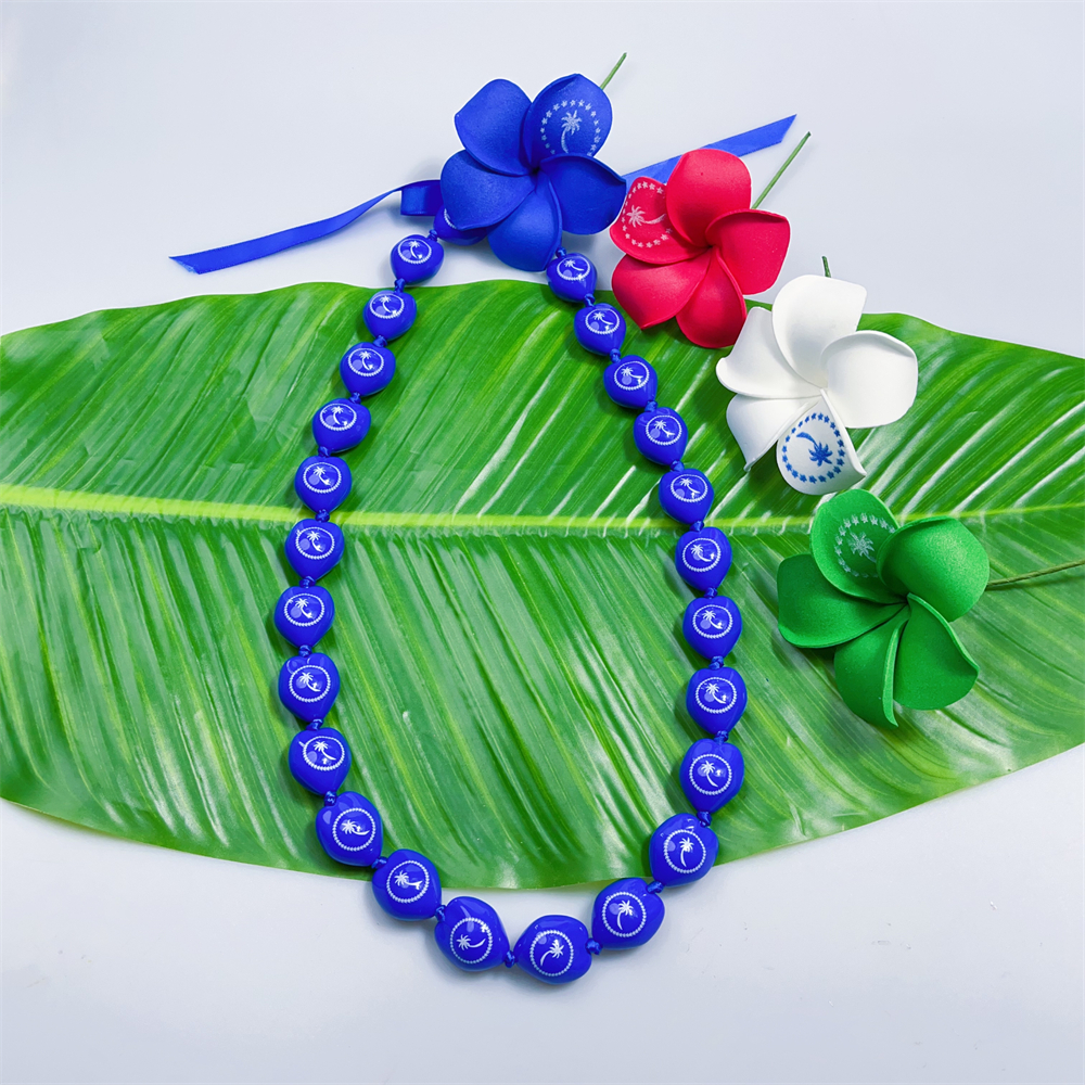 Chuuk Flag Necklace KN-jn058_0011 Chuuk Flag Necklace KN-jn058_0011