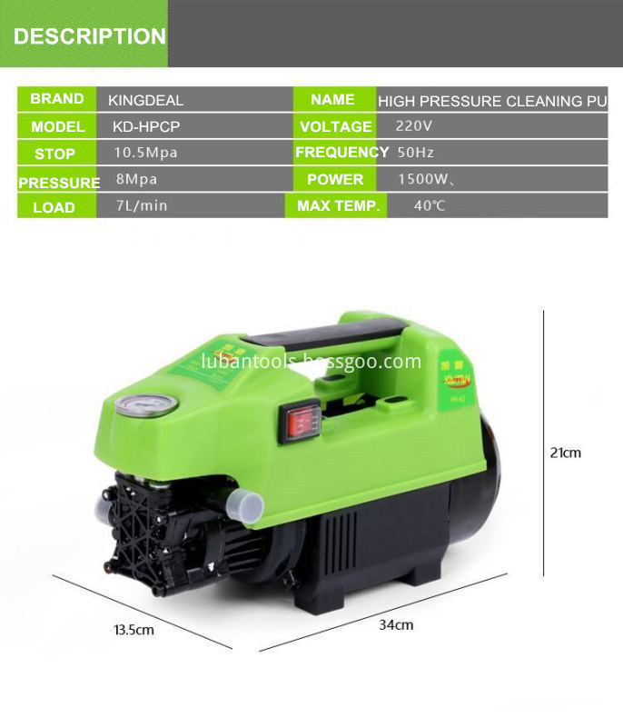 HOCHDRUCKREINIGUNGSPUMPE HIGH PRESSURE CLEANING PUMP