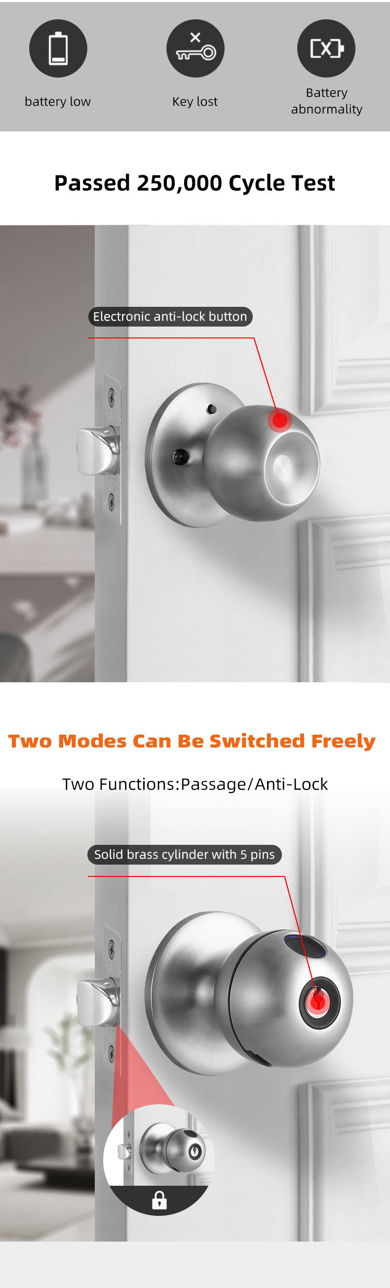 interior door knob with key lock interior door knob with key lock