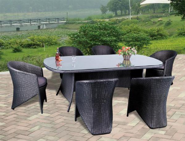 Garden Rattan Bistro Dining Chair Oval Table Garden Rattan Bistro Dining Chair Oval Table
