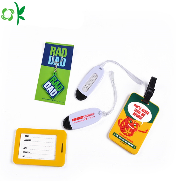 étiquette de bagage pvc pvc luggage tag