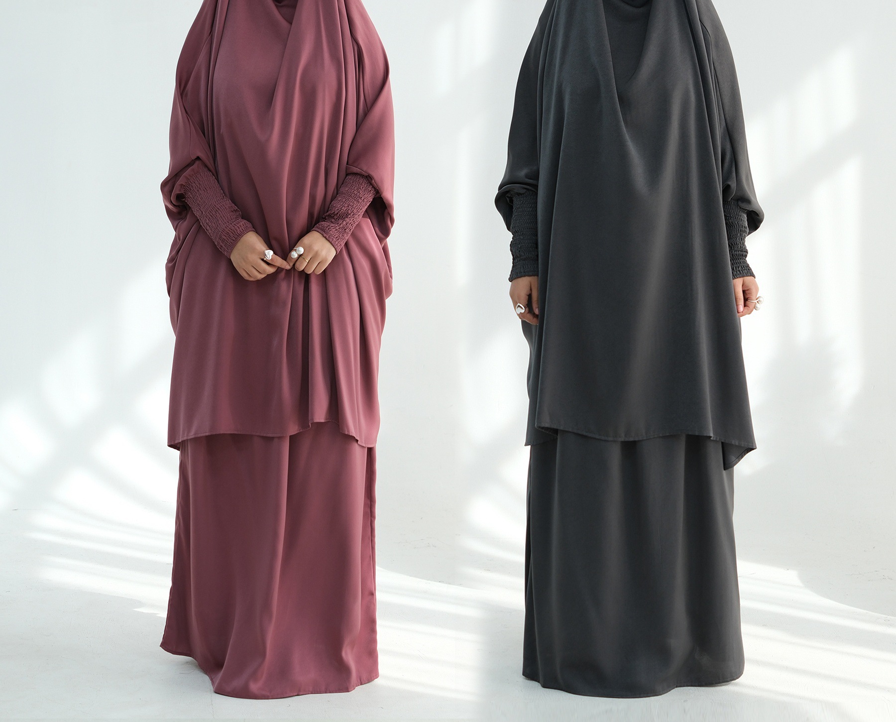 Velvet Satin Abaya Cape Design Detail Velvet Satin Abaya Cape Design Detail