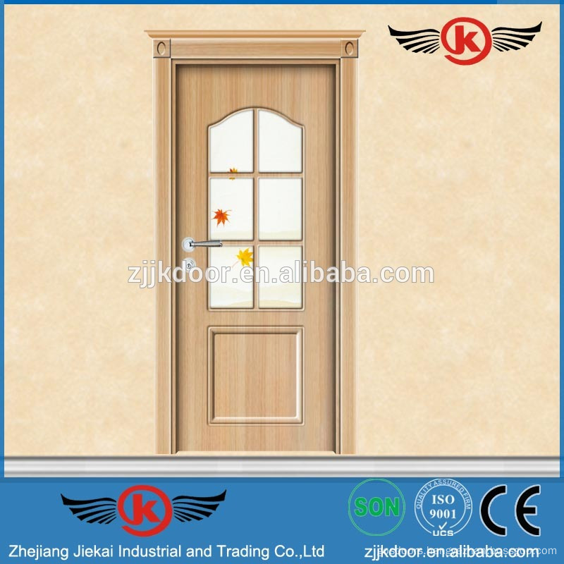 Jk Tp9010 Simple Wood Door Design Turkey Pvc Door With Glass Decorative China Manufacturer
