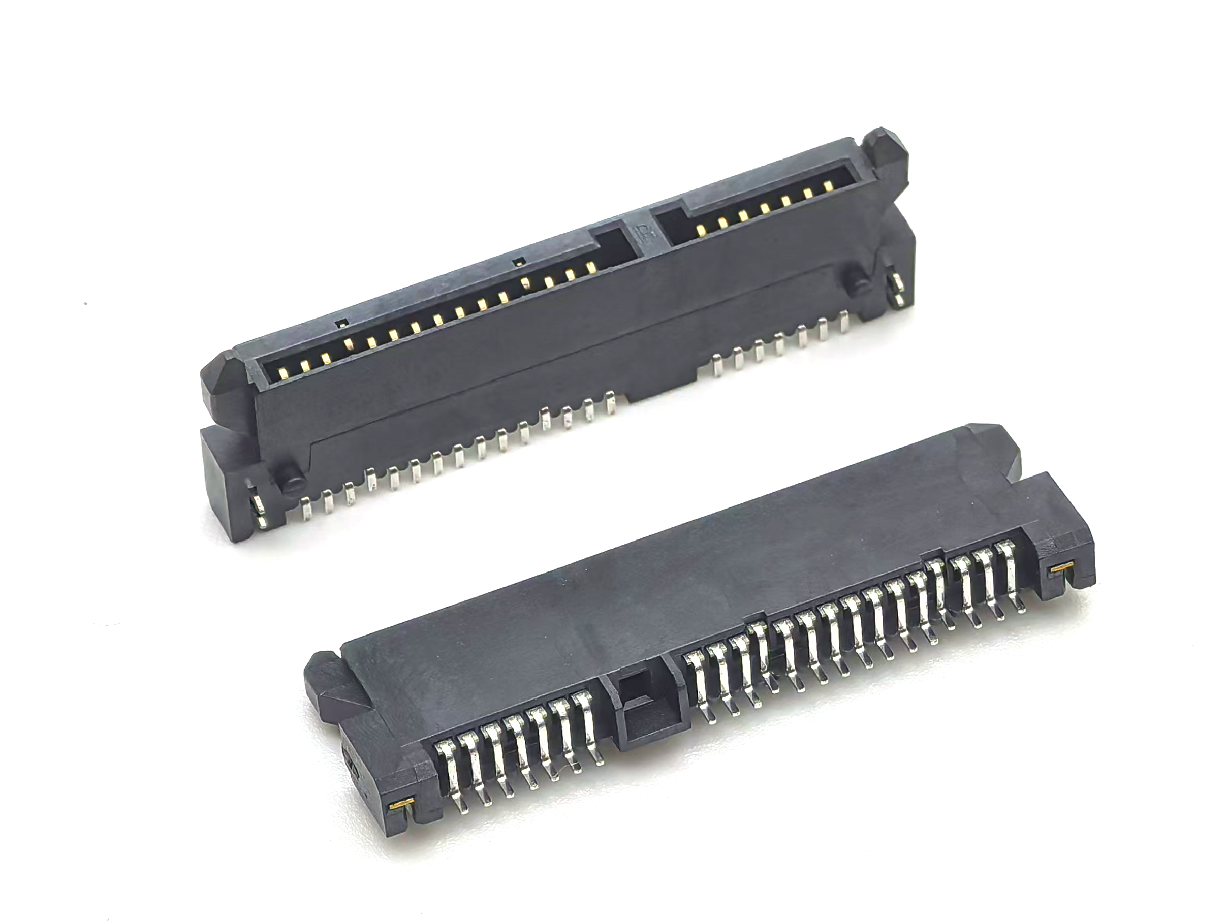 SATA Female 7+15P Plug H3.5 SMT with harpoon Plate-type 22P SATA Female 7+15P Plug H3.5 SMT with harpoon Plate-type 22P