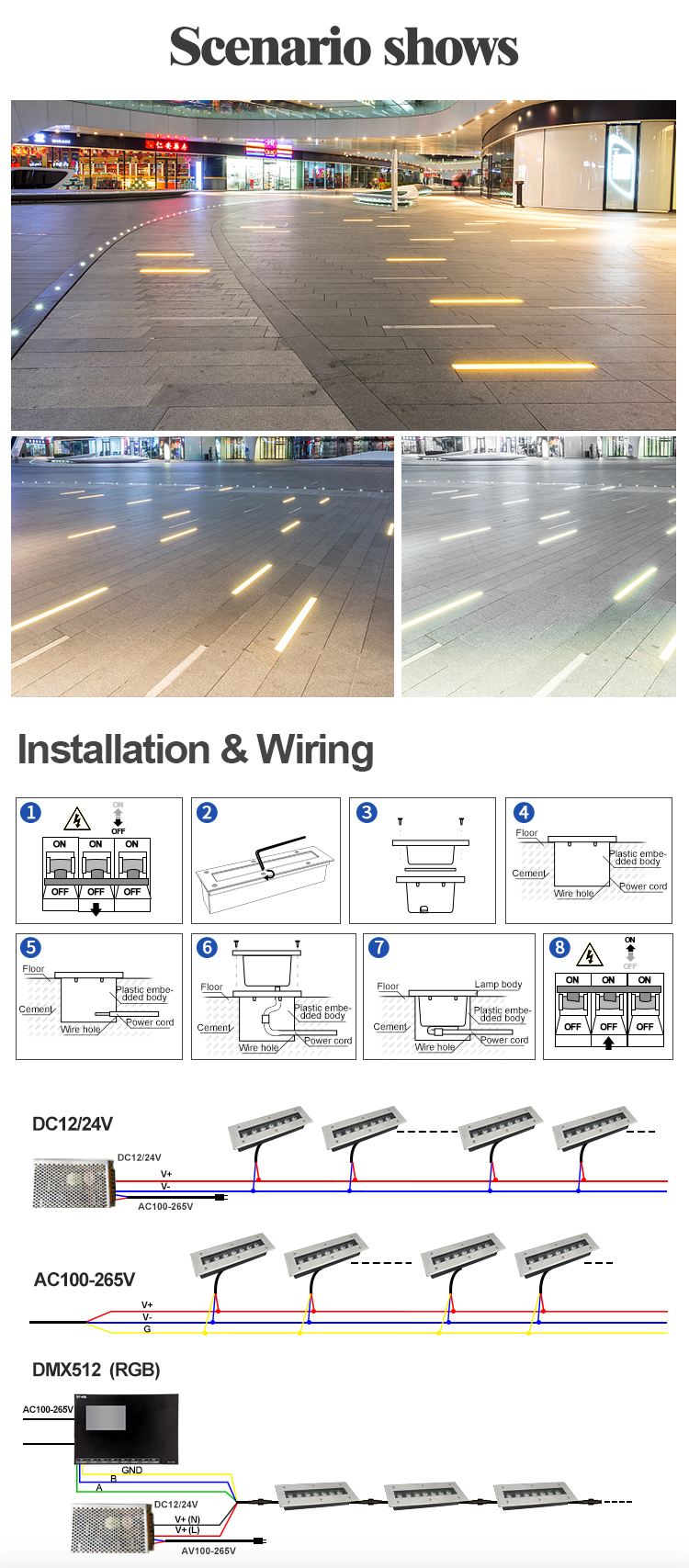 Linear LED Underground Light Linear LED Underground Light
