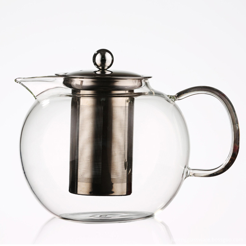 China Microwave And Stovetop Safe Big Volume Glass Teapot Manufacturers Glass Teapot Direct Heating