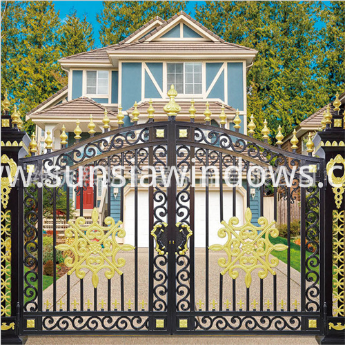 Residential Aluminium Double Gate China Manufacturer