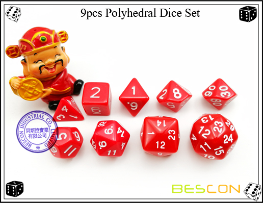 9pcs polyedrische Würfel Set-17 9pcs Polyhedral Dice Set-17