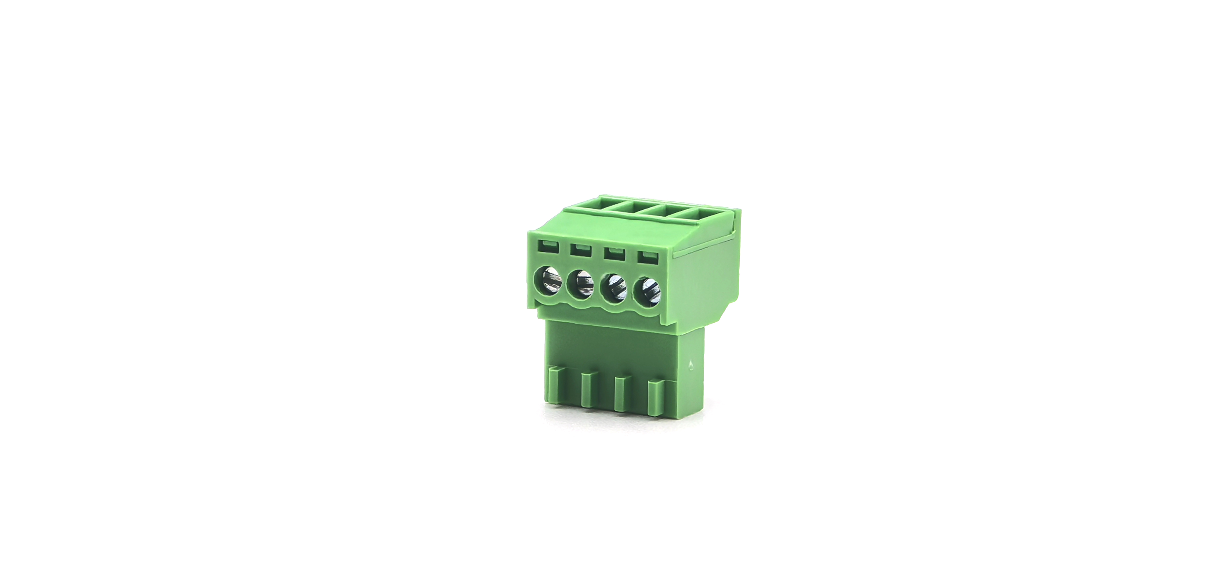 2.54mm Pitch Pluggable Terminal Blocks Female Green 1*4P 2.54mm Pitch Pluggable Terminal Blocks Female Green 1*4P