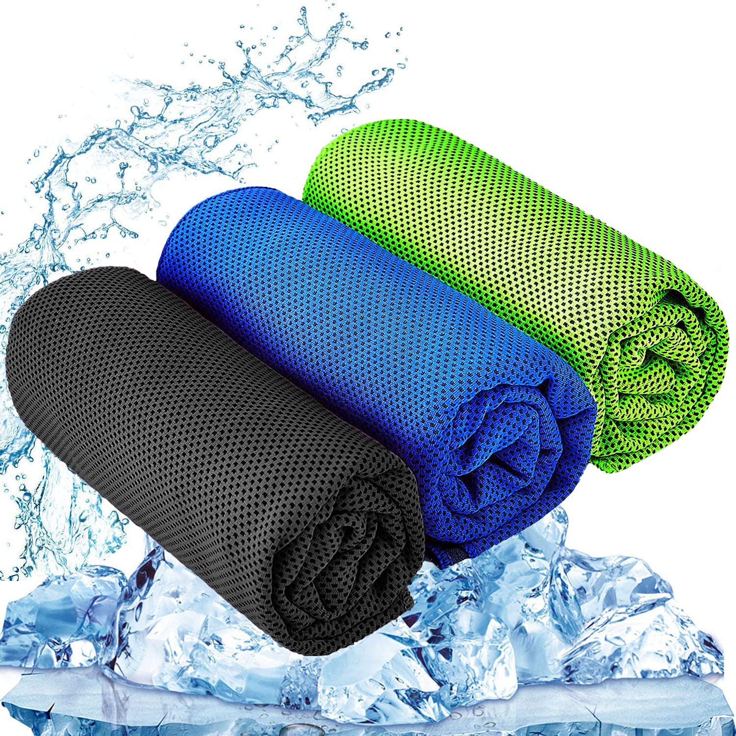 Microfiber cooling towels