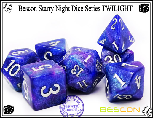 Sternennachtwürfel-13 Starry Night Dice-13